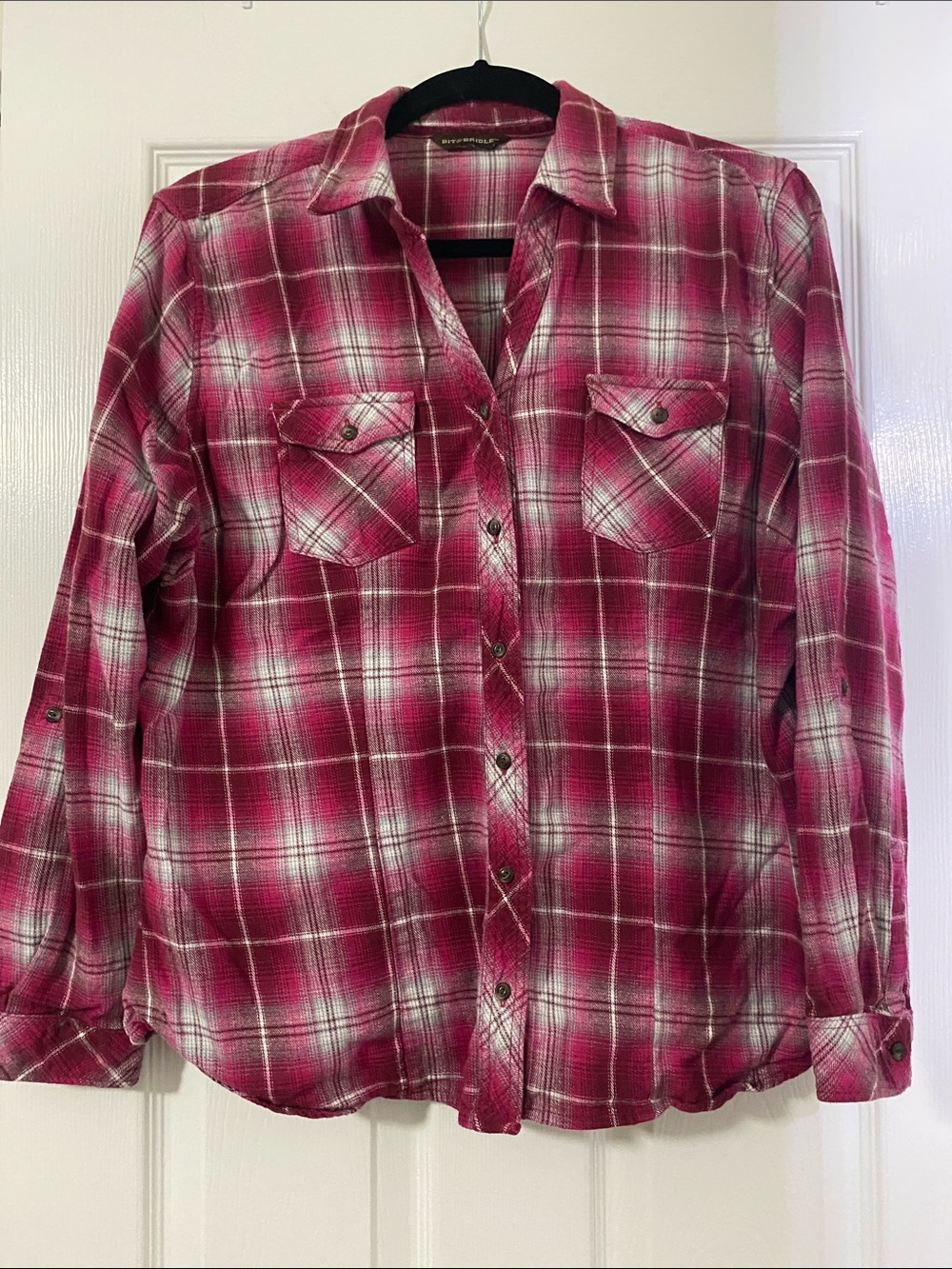 Bit & Bridle Pink Plaid Shirt